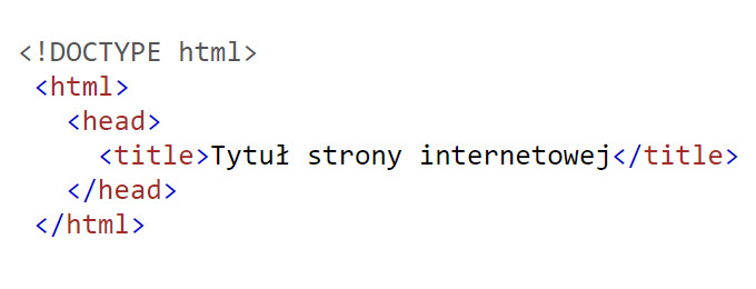 Tytuł strony internetowej w HTML - TITLE