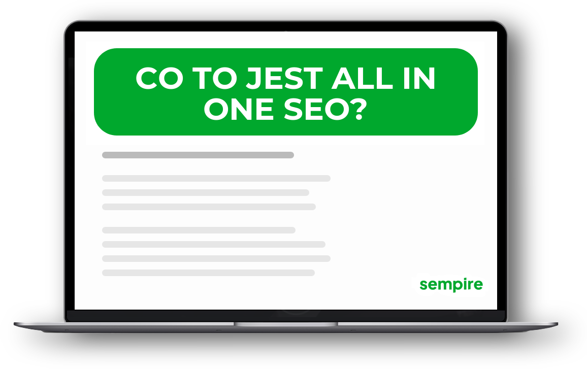 Co to jest All In One SEO?