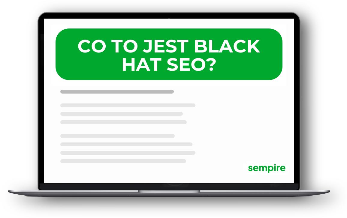 Co to jest black hat SEO?