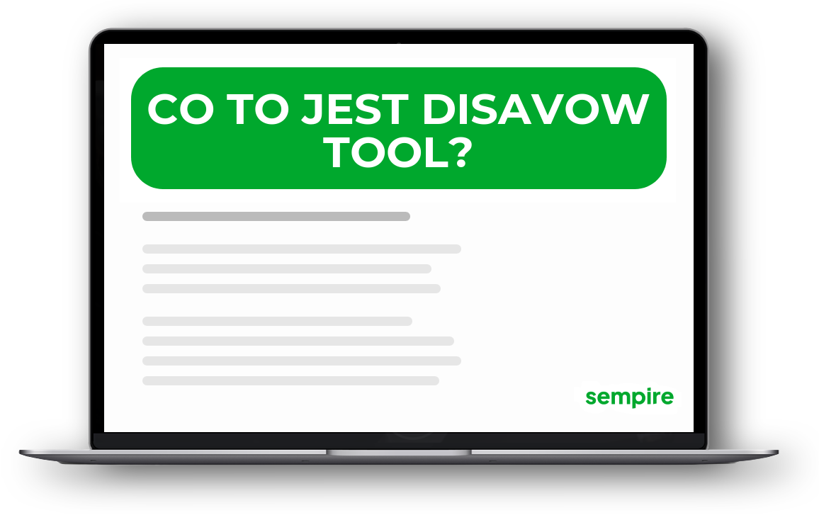 Co to jest Disavow Tool?