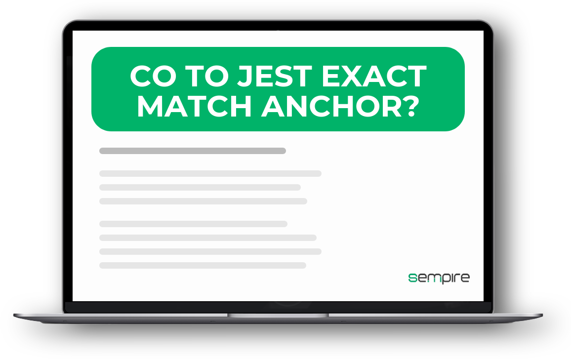 Co to jest exact match anchor?