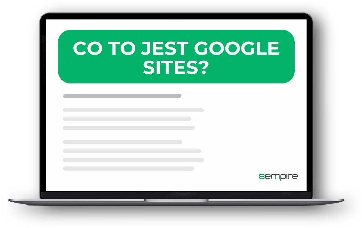 Co to jest Google Sites?