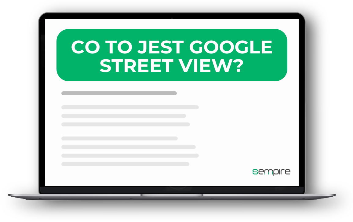 Co to jest Google Street View?