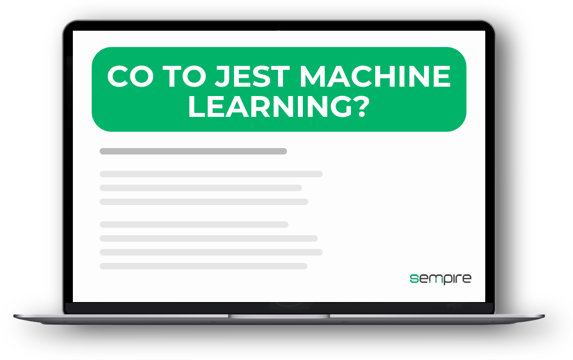 Co to jest machine learning?