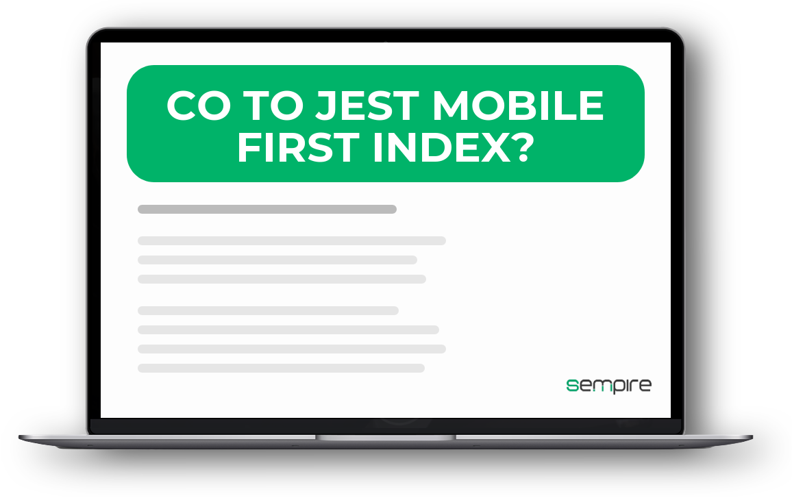 Co to jest Mobile First Index?