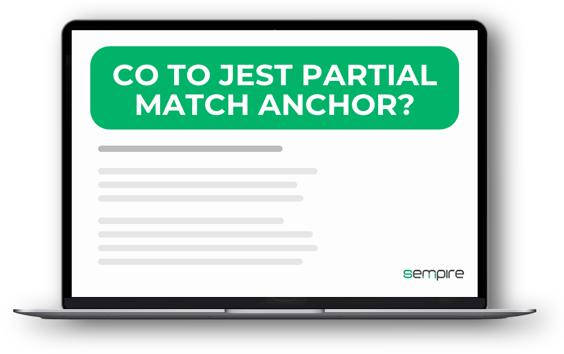 Co to jest partial match anchor?