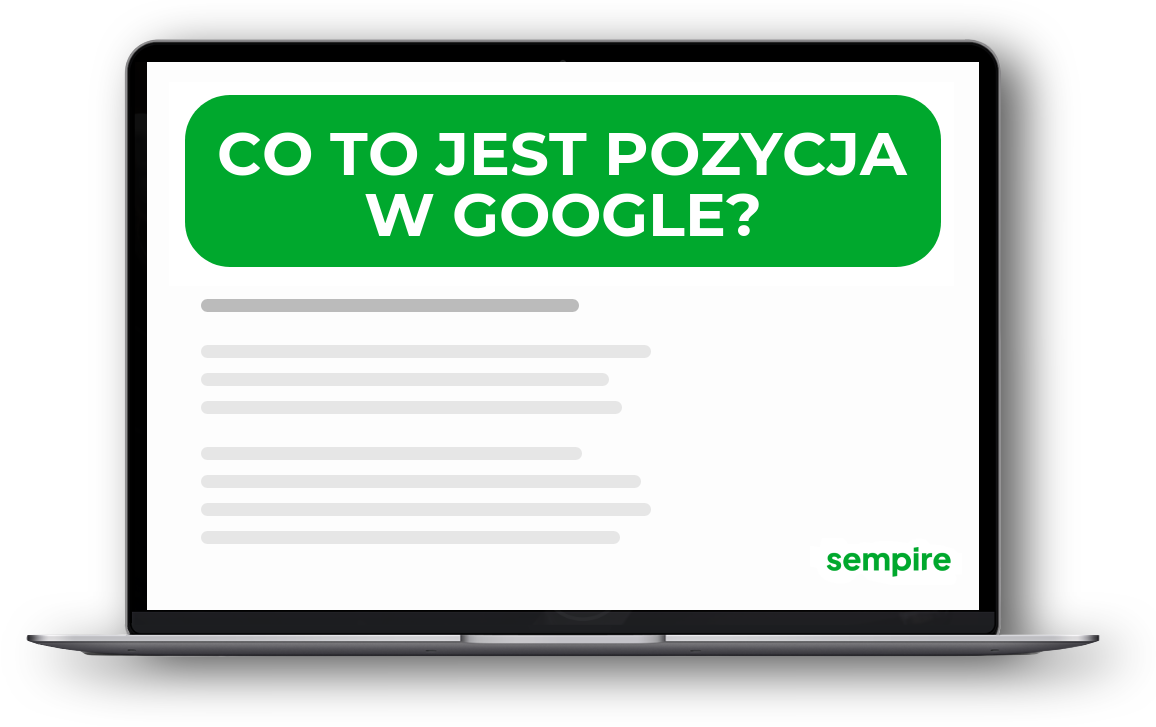 Co to jest pozycja w Google?