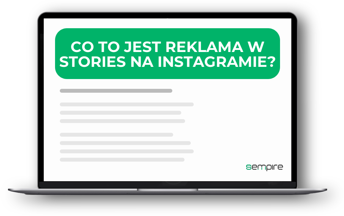 Co to jest reklama w Stories na Instagramie?