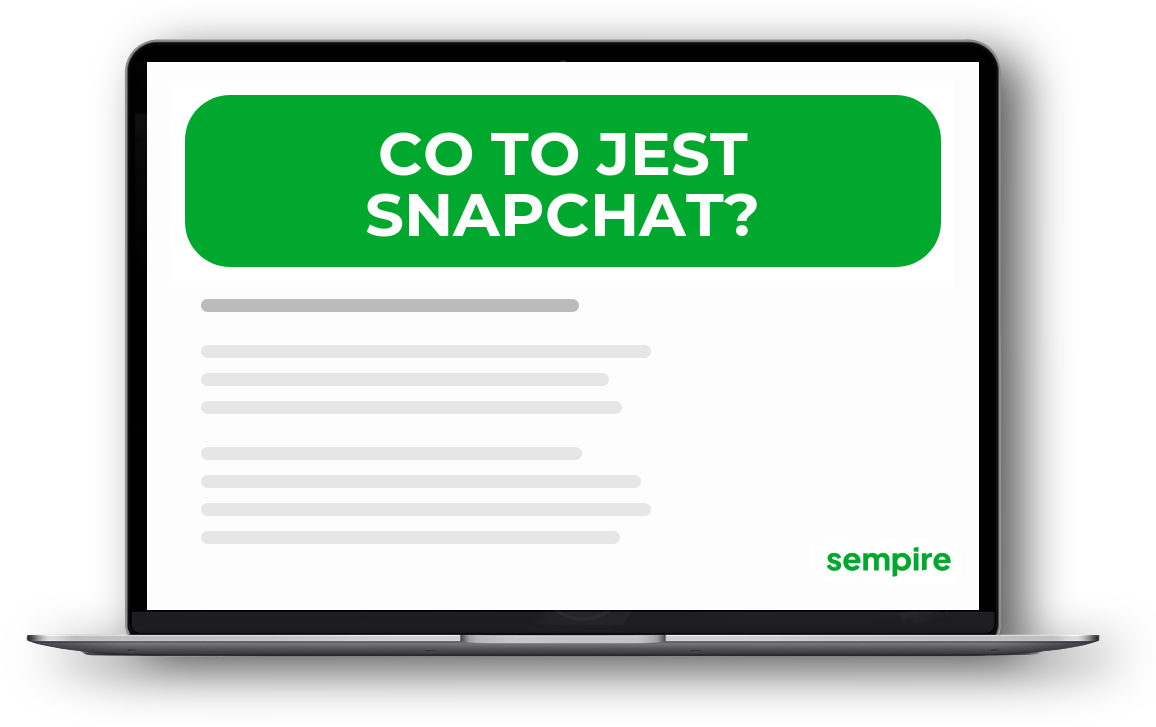 Snapchat (snap) co to jest, co oznacza, jaka jest definicja pojęcia w