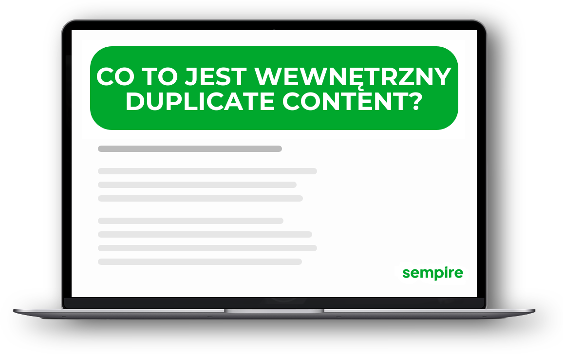 Co to jest wewnętrzny duplicate content?