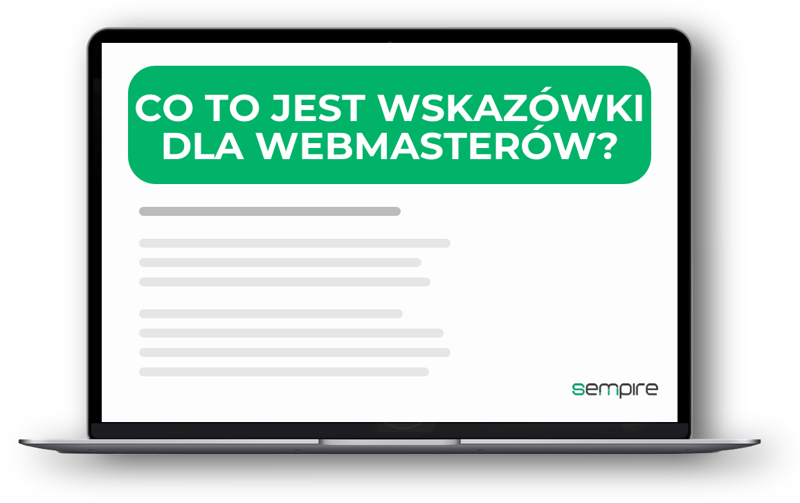 Co to jest wskazówki dla Webmasterów?