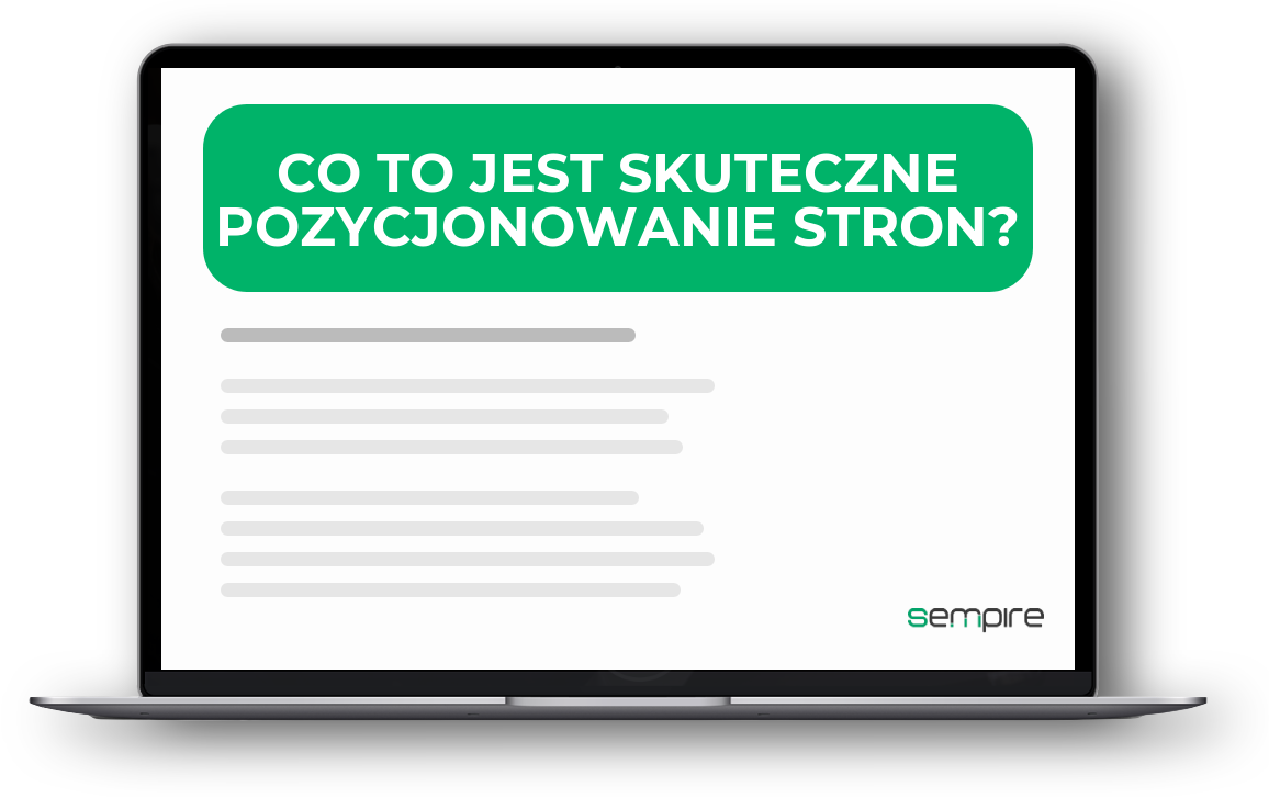 Co to jest skuteczne pozycjonowanie stron?