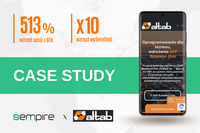 Case study SEO – pozycjonowanie strony i wzrost sesji o 513% – Altab