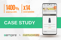 SEO case study – pozycjonowanie sklepu internetowego fartuchy.pl i wzrost fraz w TOP 5 o 1400%