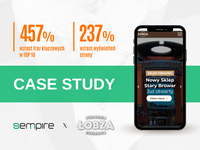 SEO case study – pozycjonowanie lokalne strony lobza.pl i ponad 400% wzrost fraz w TOP 10