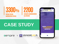 SEO case study – pozycjonowanie strony usuwanielinii.pl i wzrost wyświetleń o 3300%